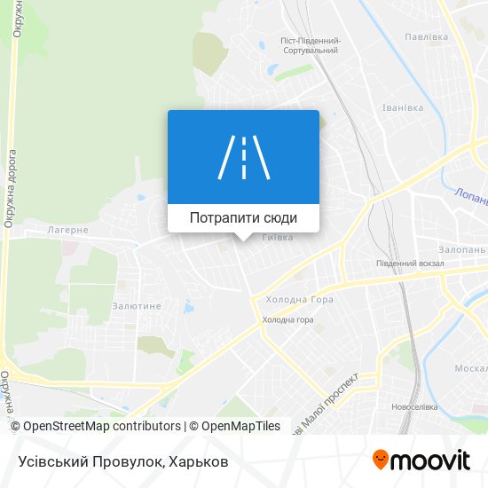 Карта Усівський Провулок