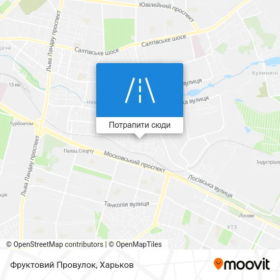 Карта Фруктовий Провулок