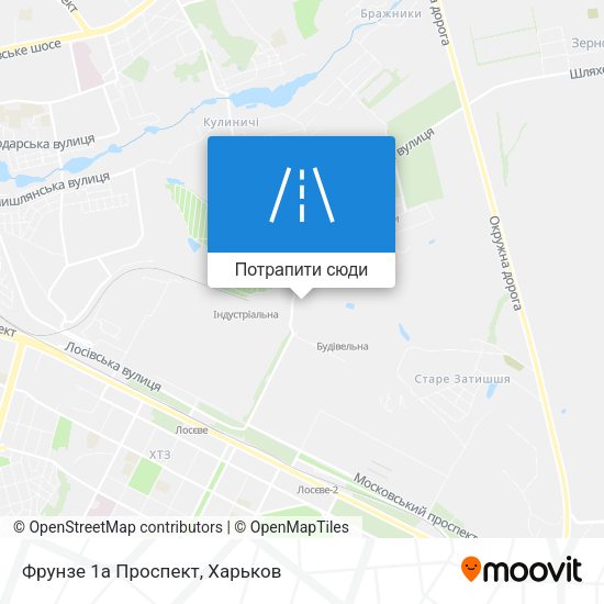 Карта Фрунзе 1а Проспект