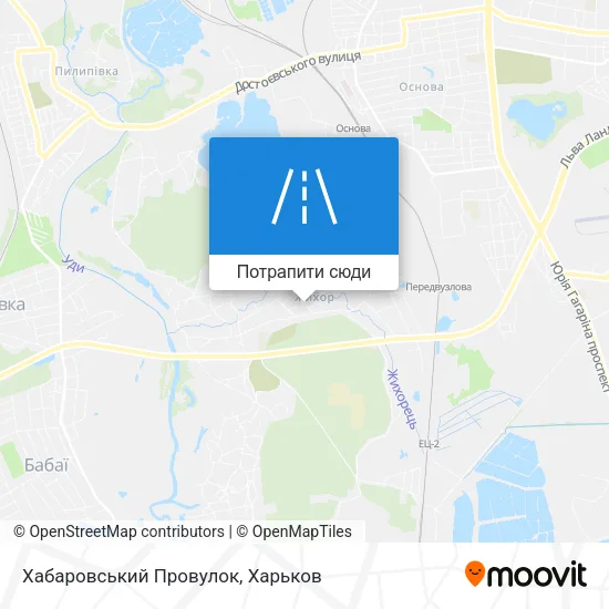 Карта Хабаровський Провулок