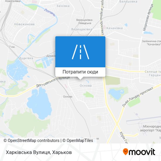 Карта Харківська Вулиця