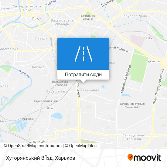 Карта Хуторянський В’Їзд