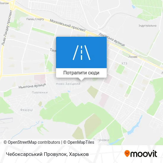 Карта Чебоксарський Провулок