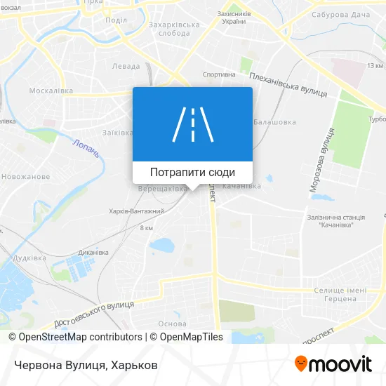 Карта Червона Вулиця