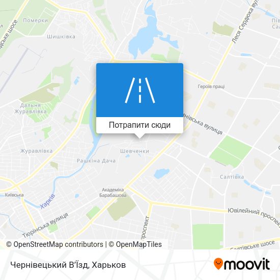 Карта Чернівецький В’Їзд