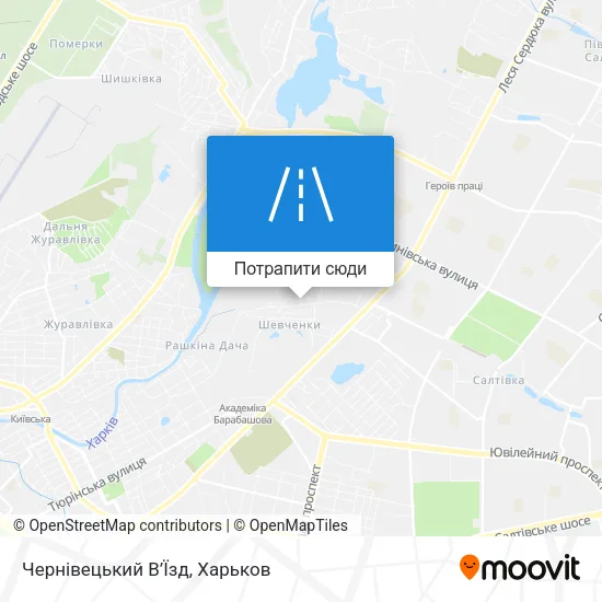 Карта Чернівецький В’Їзд