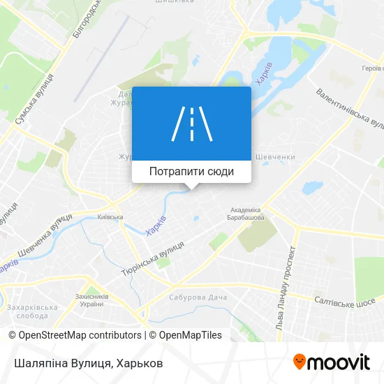 Карта Шаляпіна Вулиця