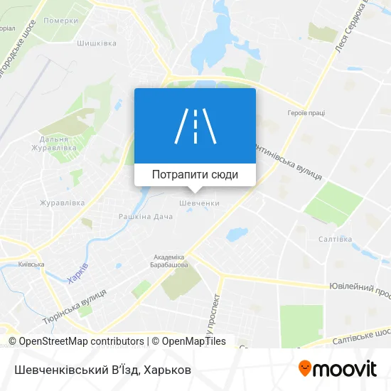 Карта Шевченківський В’Їзд