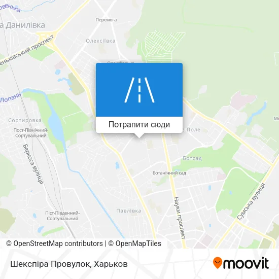 Карта Шекспіра Провулок