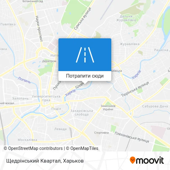 Карта Щедрінський Квартал