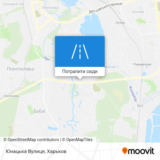 Карта Юнацька Вулиця