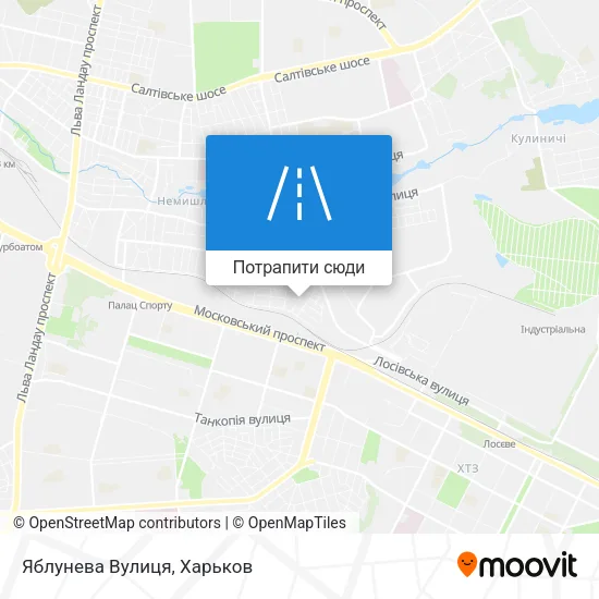 Карта Яблунева Вулиця