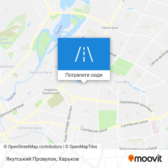 Карта Якутський Провулок