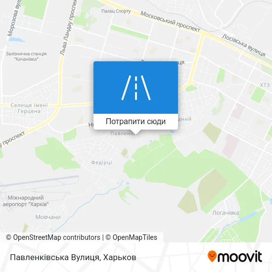 Карта Павленківська Вулиця