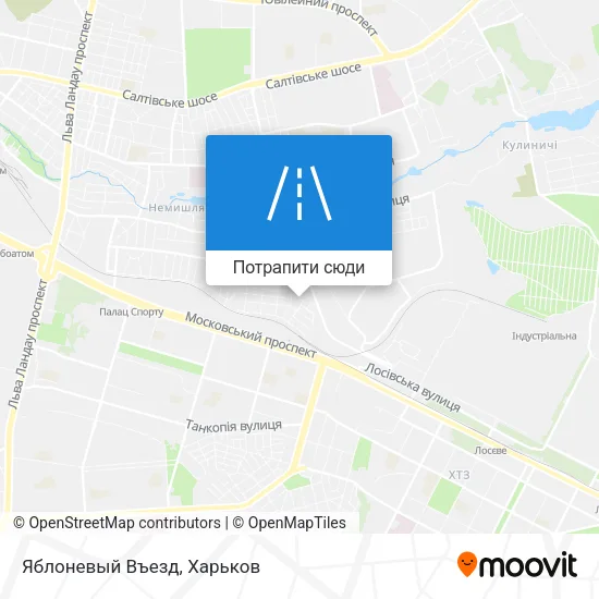 Карта Яблоневый Въезд