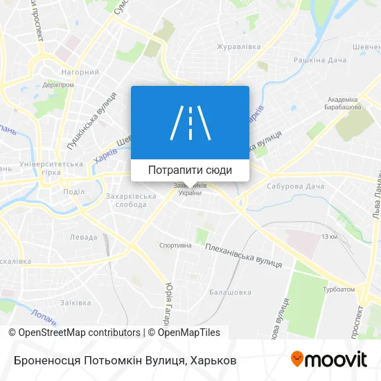 Карта Броненосця Потьомкін Вулиця