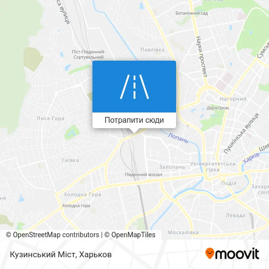 Карта Кузинський Міст