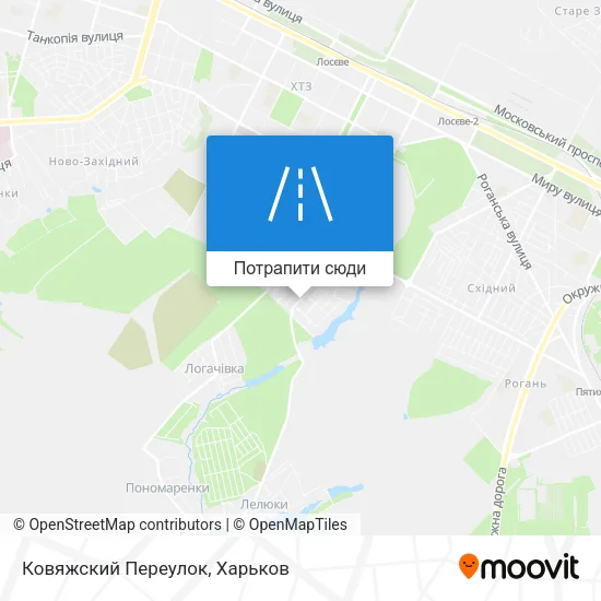 Карта Ковяжский Переулок