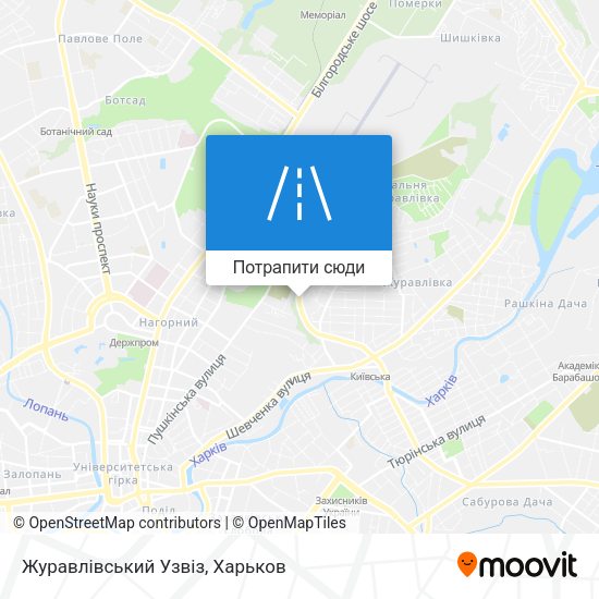 Карта Журавлівський Узвіз