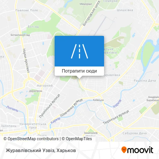 Карта Журавлівський Узвіз