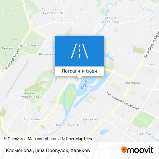 Карта Клеменова Дача Провулок