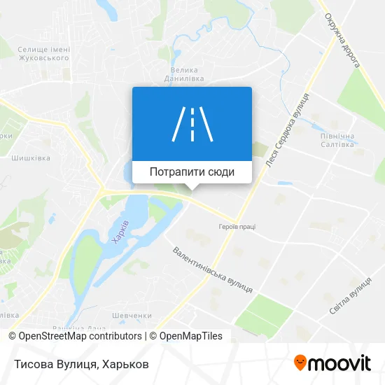 Карта Тисова Вулиця