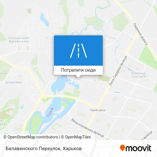 Карта Белавенского Переулок