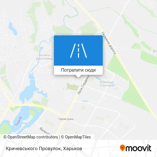 Карта Кричевського Провулок
