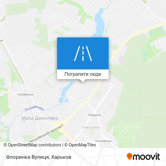 Карта Флоринка Вулиця