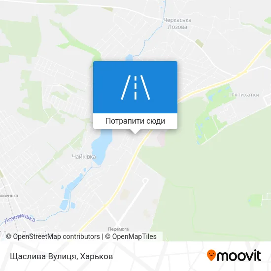 Карта Щаслива Вулиця