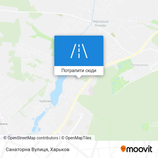 Карта Санаторна Вулиця