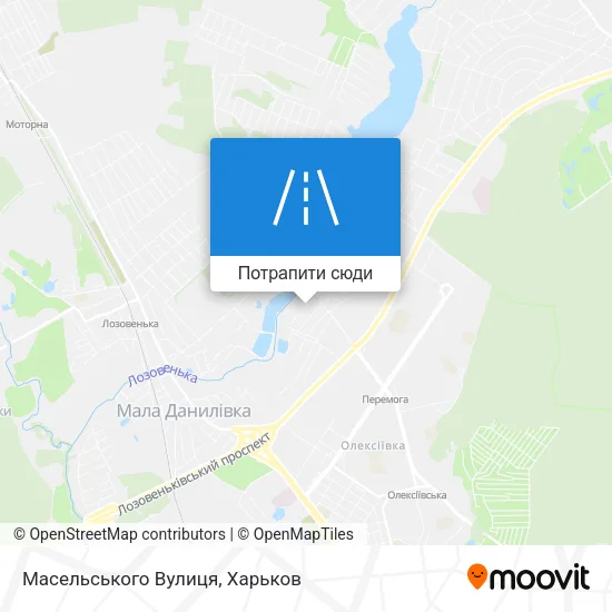 Карта Масельського Вулиця