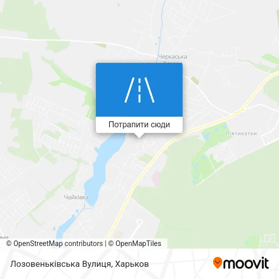 Карта Лозовеньківська Вулиця