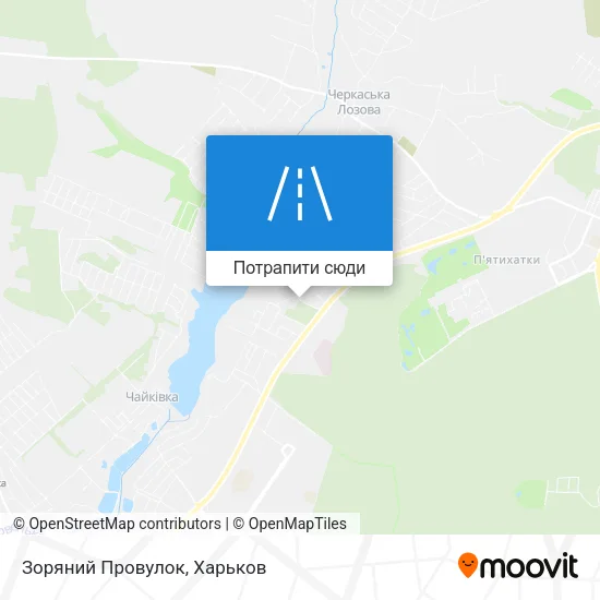 Карта Зоряний Провулок