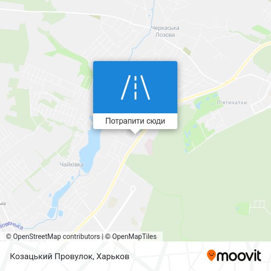 Карта Козацький Провулок