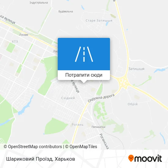 Карта Шариковий Проїзд