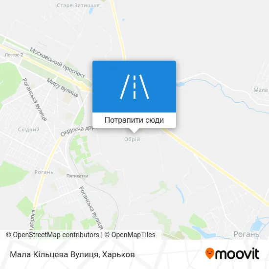Карта Мала Кільцева Вулиця