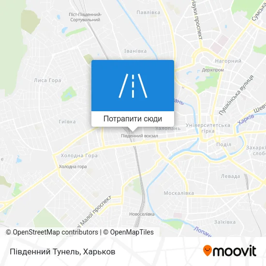 Карта Південний Тунель