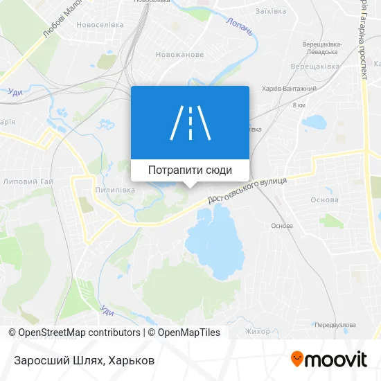 Карта Заросший Шлях