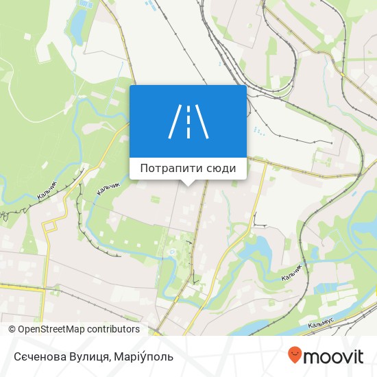 Карта Сєченова Вулиця