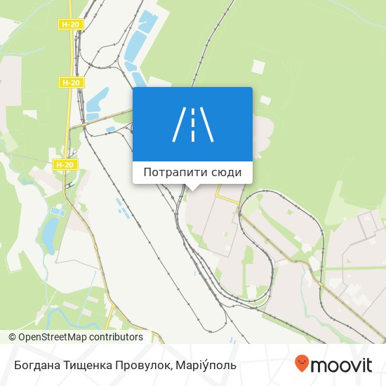 Карта Богдана Тищенка Провулок