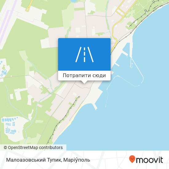 Карта Малоазовський Тупик