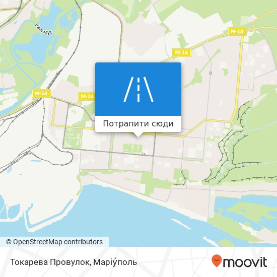 Карта Токарева Провулок