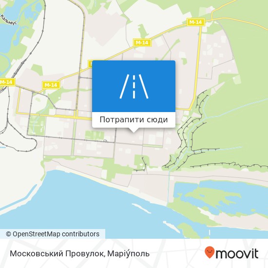 Карта Московський Провулок