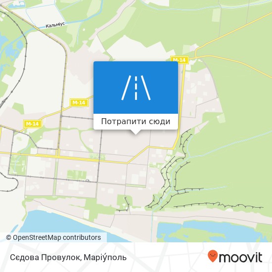 Карта Сєдова Провулок