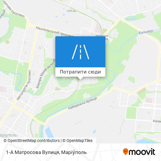 Карта 1-А Матросова Вулиця