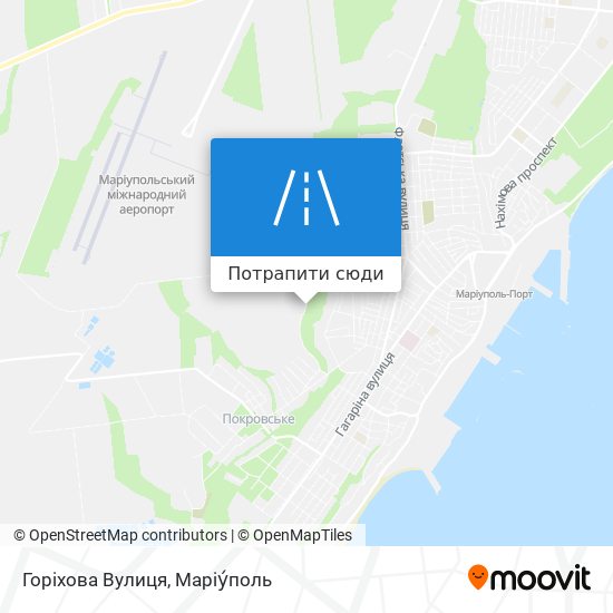 Карта Горіхова Вулиця