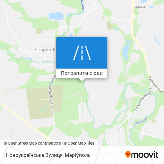 Карта Новоукраїнська Вулиця