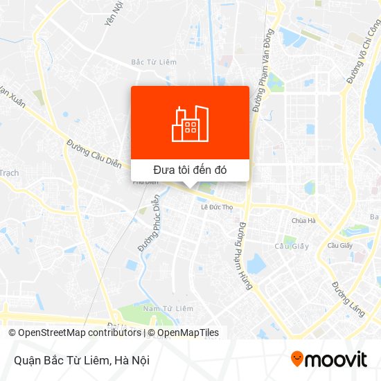 Bản đồ Quận Bắc Từ Liêm