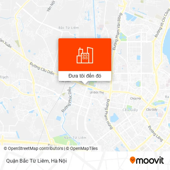 Bản đồ Quận Bắc Từ Liêm